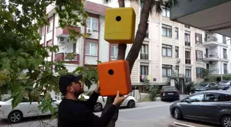 Maltepe'de Eski Dron Çantalarıyla Kuş Yuva Projesi