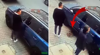 Otomobilin üzerine idrarını yaptı; sahibine saldırdı