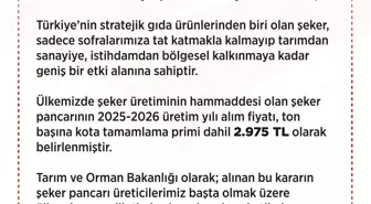 Şeker Pancarı Alım Fiyatı Belirlendi