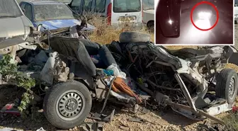 Aynı aileden 4 kişinin can verdiği kaza kamerada