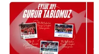 Milli Sporcular Eylül'de Büyük Başarılar Elde Etti