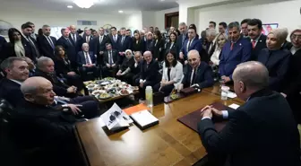 Cumhurbaşkanı Erdoğan'dan Meclis'te sürpriz görüşme! İşte o tarihi fotoğraf