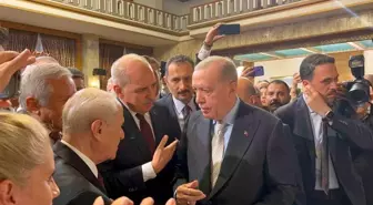 Cumhurbaşkanı Recep Tayyip Erdoğan, TBMM Başkanı Numan Kurtulmuş, MHP Lideri Devlet Bahçeli, BBP Genel Başkanı Mustafa Destici ve HÜDA-PAR Genel...