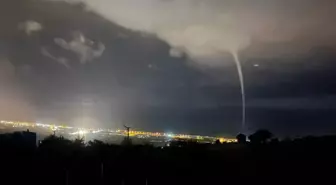 Hatay'da Denizde Hortum Görüntülendi