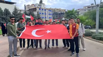 Kilis 7 Aralık Üniversitesi'nden Gazze’ye Destek Yürüyüşü