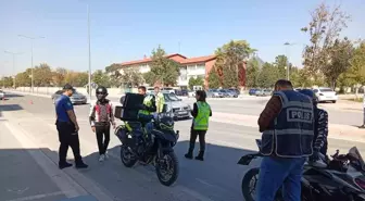 Konya'da Geniş Çaplı Motosiklet Uygulaması Yapıldı