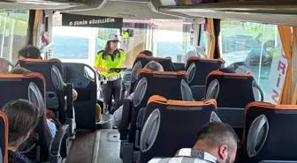 Manisa'da Yolcu Otobüslerine Emniyet Kemeri Denetimi