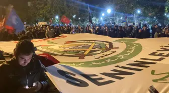 ABD Büyükelçiliği Önünde Filistin'e Destek Eylemi