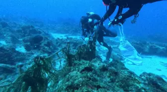 Datça'da Hayalet Ağlar Su Altından Çıkartıldı