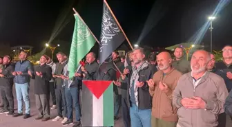 Erzincan'da Filistin İçin Dua Etmek İçin Toplandılar
