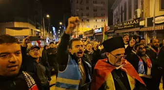 Zonguldak'ta Gazze Yardımı için İsrail'e Protesto