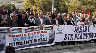 Aksaray'da İsrail'in Filoya Saldırısı Protesto Edildi