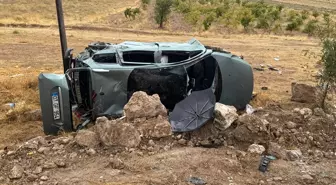 Burdur'da Otomobil Şarampole Devrildi: 5 Yaralı