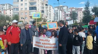 Polatlı'da öğrenciler yürüyüş etkinliğine katıldı