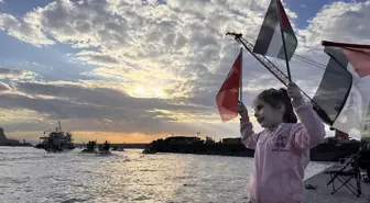 Zonguldak'ta Gazze İçin Destek Gösterisi