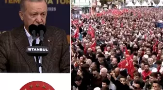 Açılışa damga vuran an: Cumhurbaşkanı Erdoğan, alandaki sesi duyunca konuşmasına ara verdi