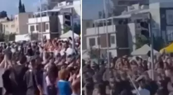 Güney Kıbrıs Rum Yönetimi'nden büyük provokasyon! Komandoların attığı slogan olay