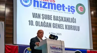 HAK-İŞ Genel Başkanı Arslan, Van'da konuştu Açıklaması