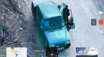 Jandarmayı gören sürücünün 'uyanıklığı' işe yaramadı! Dron kamerası her şeyi kaydetti
