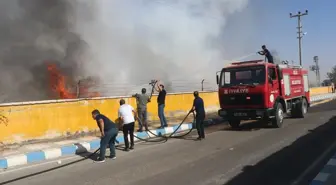 Kilis'te Kauçuk Fabrikasında Yangın Çıktı