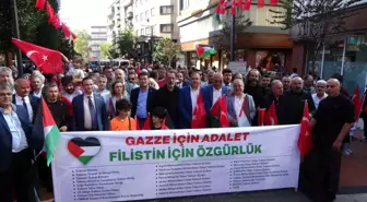 Trabzon'da Gazze İçin Adalet Yürüyüşü Düzenlendi