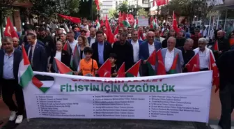 Trabzon'da Gazze İçin Yürüyüş Düzenlendi