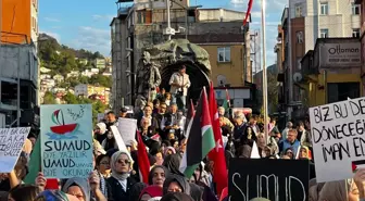 Zonguldak'ta Kadınlar, Filistin İçin Yürüyüş Düzenledi