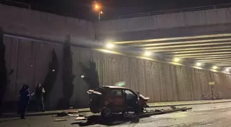 Ankara'da Köprüden Düşen Aracın Sürücüsü Ağır Yaralandı