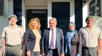 Bozüyük Kaymakamı Adem Öztürk, Askerlik Şubesi ve Trafik Denetleme İstasyonunu Ziyaret Etti