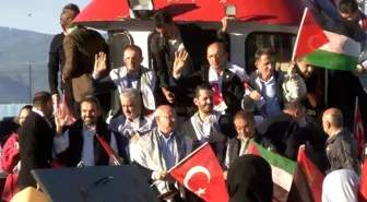 Bursa'da Filistin'e Destek İçin Tekne Yürüyüşü Düzenlendi
