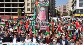 Elazığ'da Gazze İçin Protesto Yürüyüşü Düzenlendi
