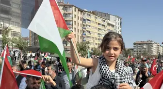 Elazığ'da Gazze Protestosu: 'Katil İsrail'e Lanet Mitingi'