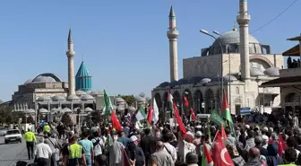 Konya'da Filistin İçin Destek Yürüyüşü Düzenlendi
