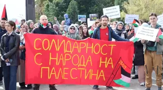 Sofya'da Filistin'e Destek Gösterisi: Aktivistlerden İsrail'e Tepki