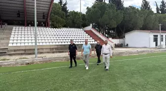 Aydın İl Müdürü Yığmatepe, Kuyucak Stadyumu'ndaki Yenileme Çalışmalarını İnceledi