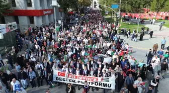 Sakarya'da 'Özgürlüğe Yürüyoruz' Etkinliği: Filistin'e Destek Yürüyüşü