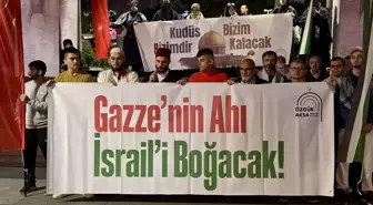 Trabzon'da İsrail'in Gazze'ye saldırıları protesto edildi