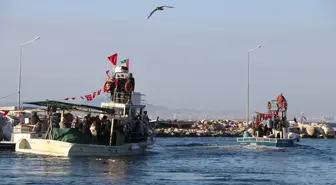 Yalova'da denizciler Filistin ve Küresel Sumud Filosu'na destek için Marmara'ya açıldı