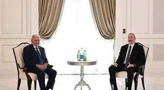 Aliyev, Binali Yıldırım'ı Kabul Etti