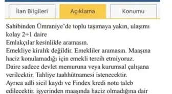Bakanlık, Emekliye Kiralık İlanını Yayından Kaldırdı
