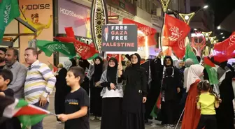 İskenderun'da Gazze Protestosu: Peygamber Sevdalıları Vakfı Öncülüğünde Toplanıldı