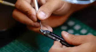 Iraklı Sanatçıdan Nadir Kalem Oyma Sanatı