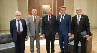 ASAV Başkanı Murat Doğanay ve Ümit Özdağ'dan Cumhurbaşkanı Ersin Tatar'a stratejik destek ziyareti