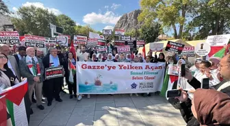 Konya ve çevre illerde 'Gazze için Sessiz Çığlık' etkinliği yapıldı