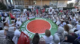 Sakarya ve çevre illerde AK Parti'li kadınlar Gazze'nin 'sesi' oldu