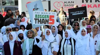 AK Parti Kadın Kolları'ndan Gazze için Sessiz Çığlık Yürüyüşü