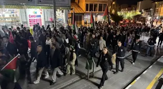 Ağrı'da Gazze'ye Destek Yürüyüşü Düzenlendi