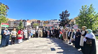 Bayburt'ta 'Gazze için Sessiz Çığlık' etkinliğiyle İsrail protesto edildi