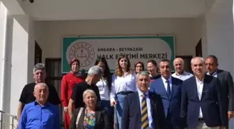Beypazarı Kaymakamı Coşkun'dan Halk Eğitimi Merkezi Ziyareti