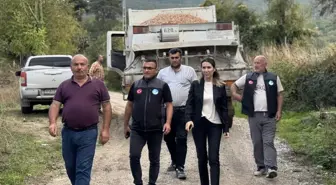 Kaymakam Büyüker, Gerze'de Yol Yapım Çalışmalarını İnceledi